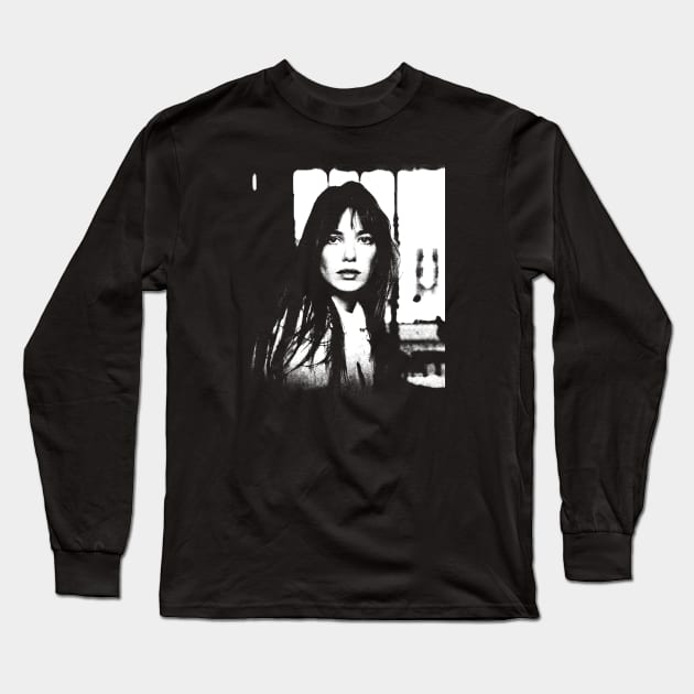 Black STYLE Jane Birkin Long Sleeve T-Shirt by olerajatepe